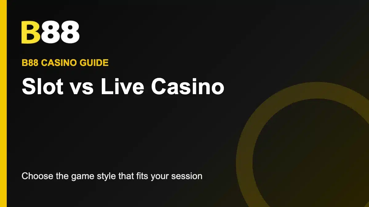 Slot vs Live Casino: Which Game Type Suits You Best?