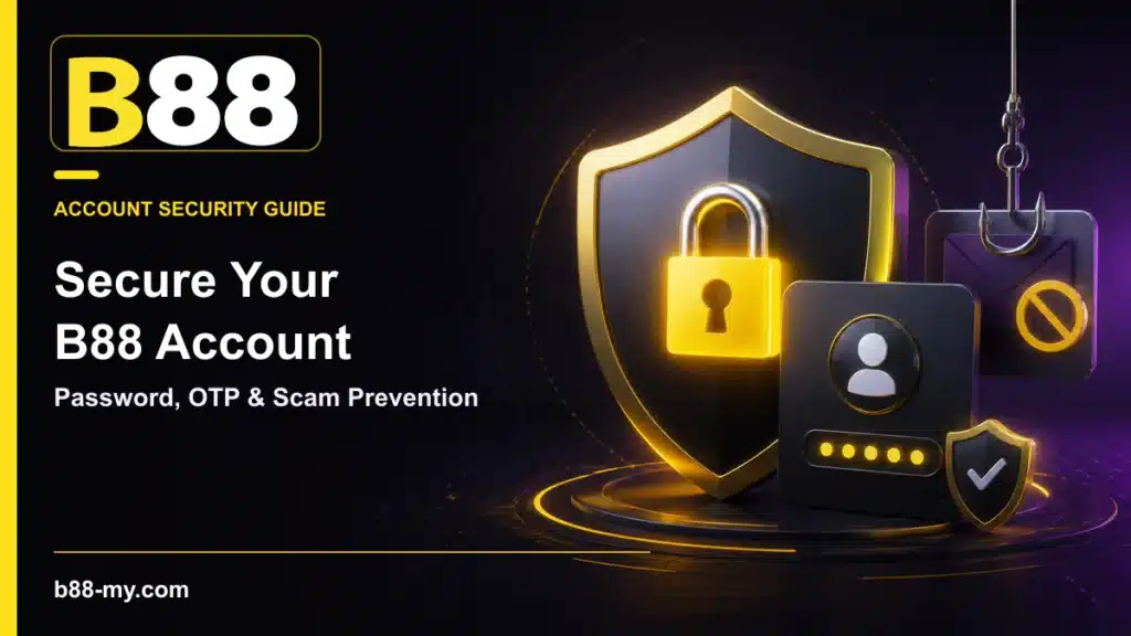 Secure your B88 account with password, OTP and scam-prevention safety tips