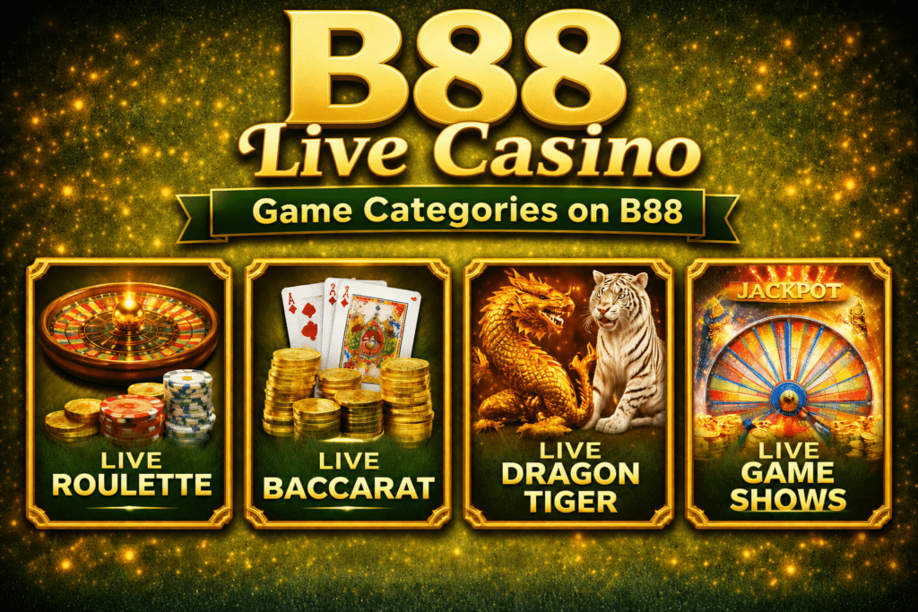B88 Live Casino game categories